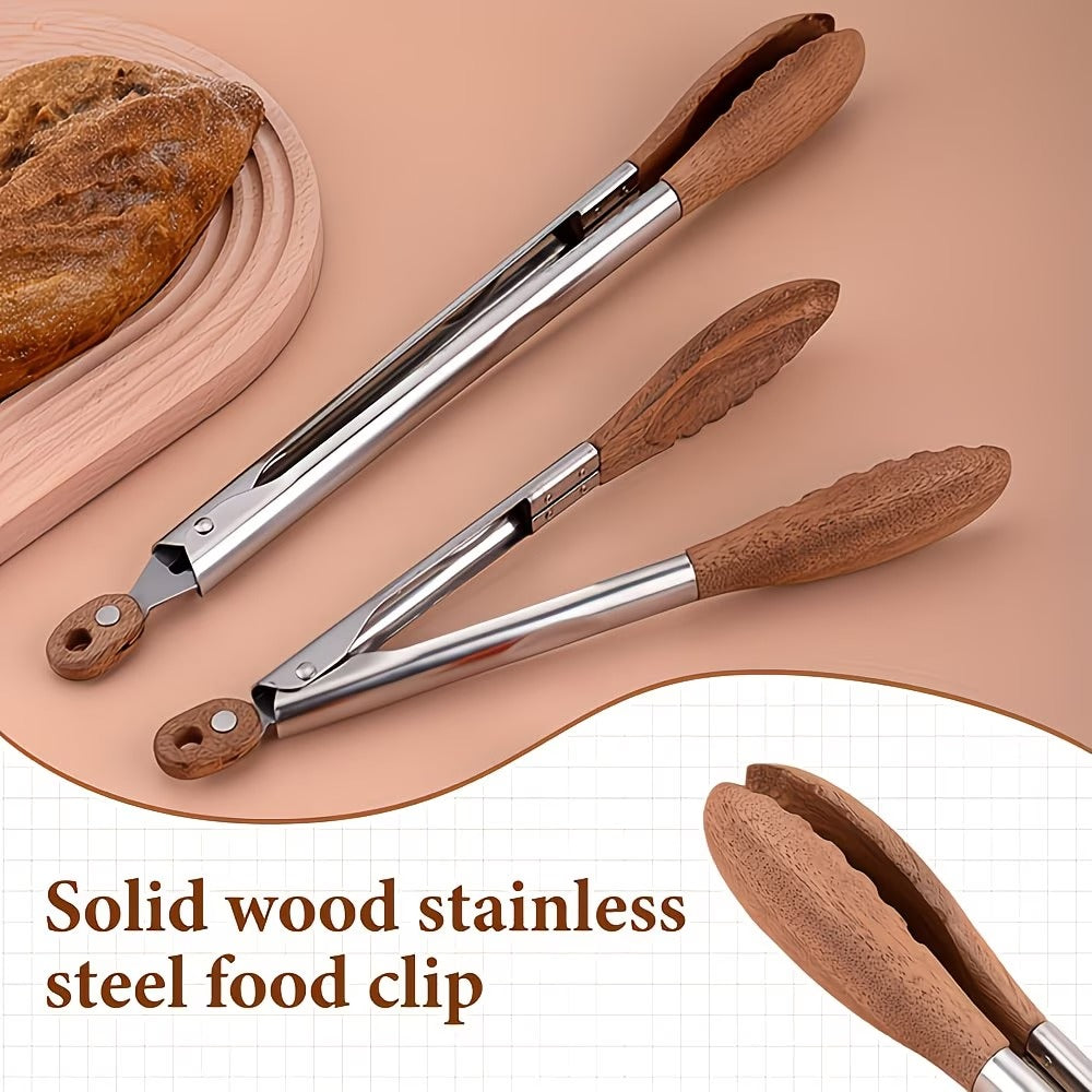 wooden handle stainless steel stirring spoon long handle